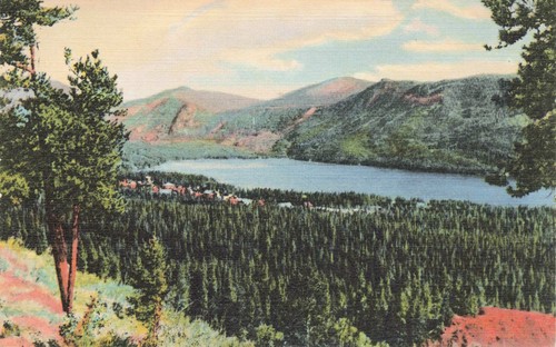 Cartolina grand lake rocky - lake,